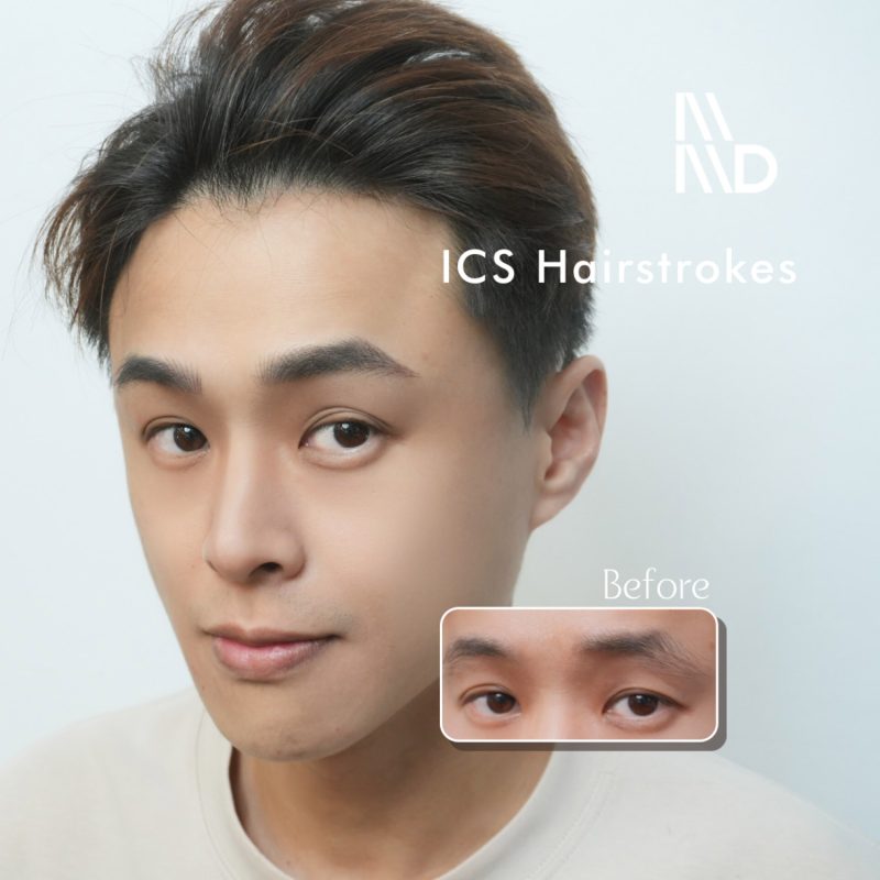 台中男士飄眉作品-台中南屯眉心朶朶Make Moden